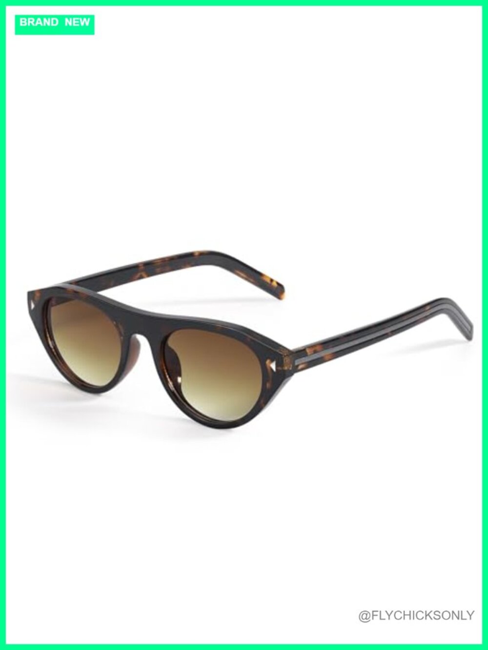 Oval Cat Eye Sunglasses UV400 Protection Retro Shades